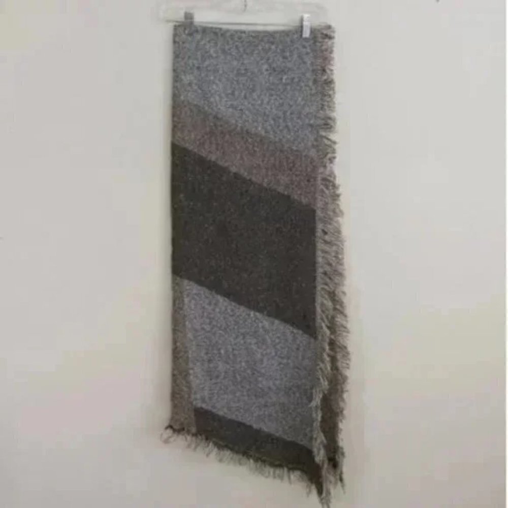 2 Chic Cozy Sweater Blanket Scarf Wrap With Fringe